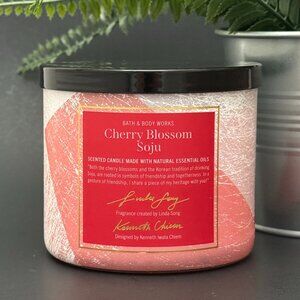 BBW Cherry Blossom Soju Bath & Body Works 3 Wick Candle